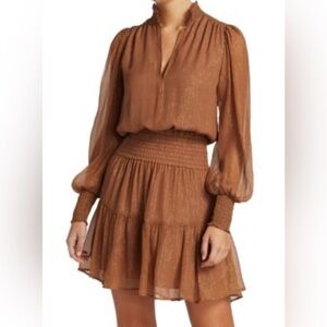 EUC A.L.C.- Silvie Smocked Mini Dress. Size 6